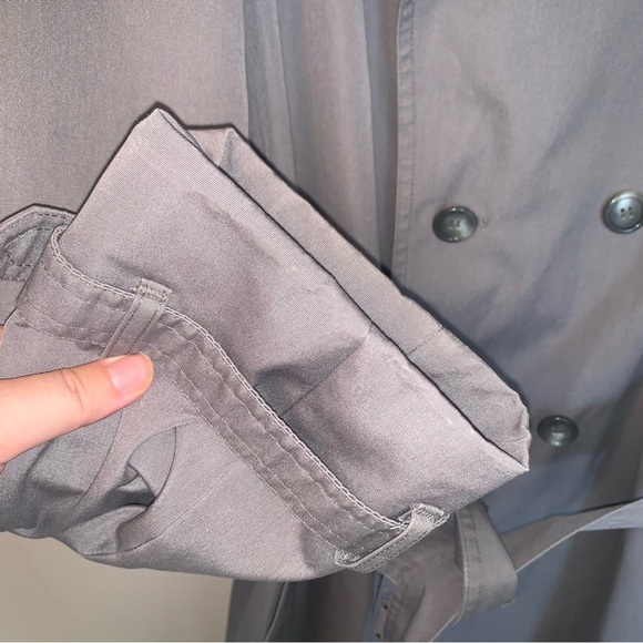 London Fog Women's Trench Coat Grey L - Picture 11 of 13